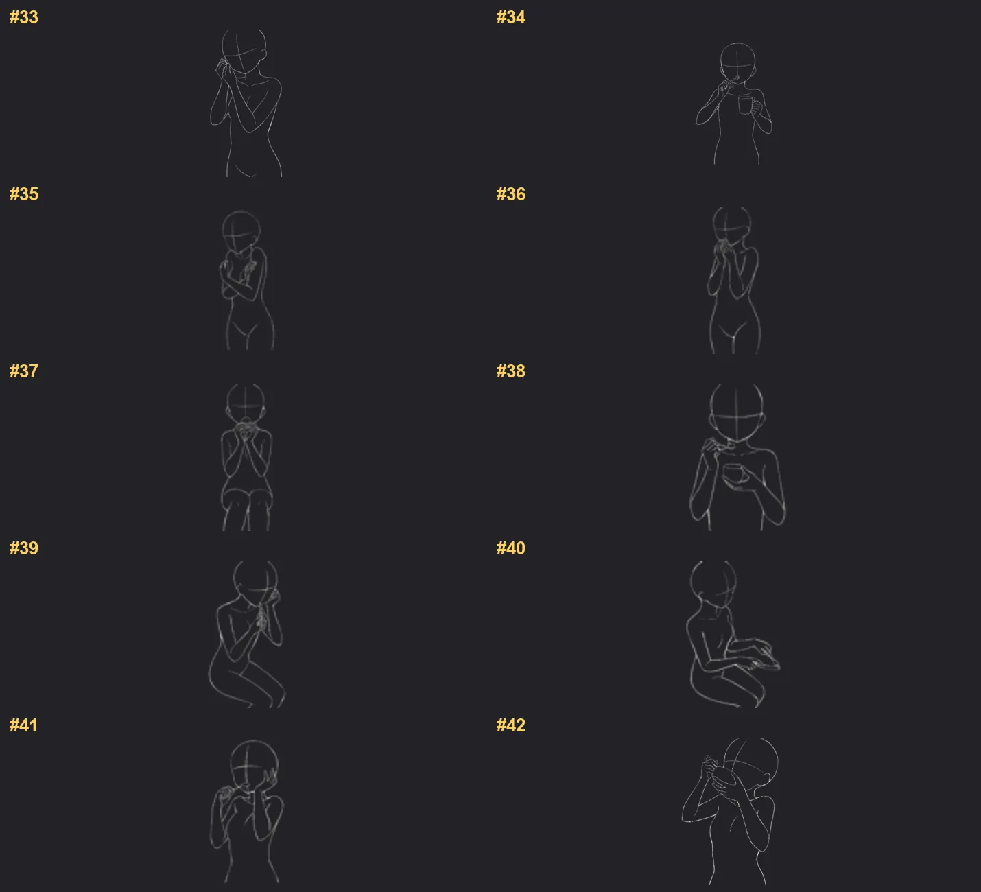 Anatomy Flow Kit Procreate brushes overview sheet 3
