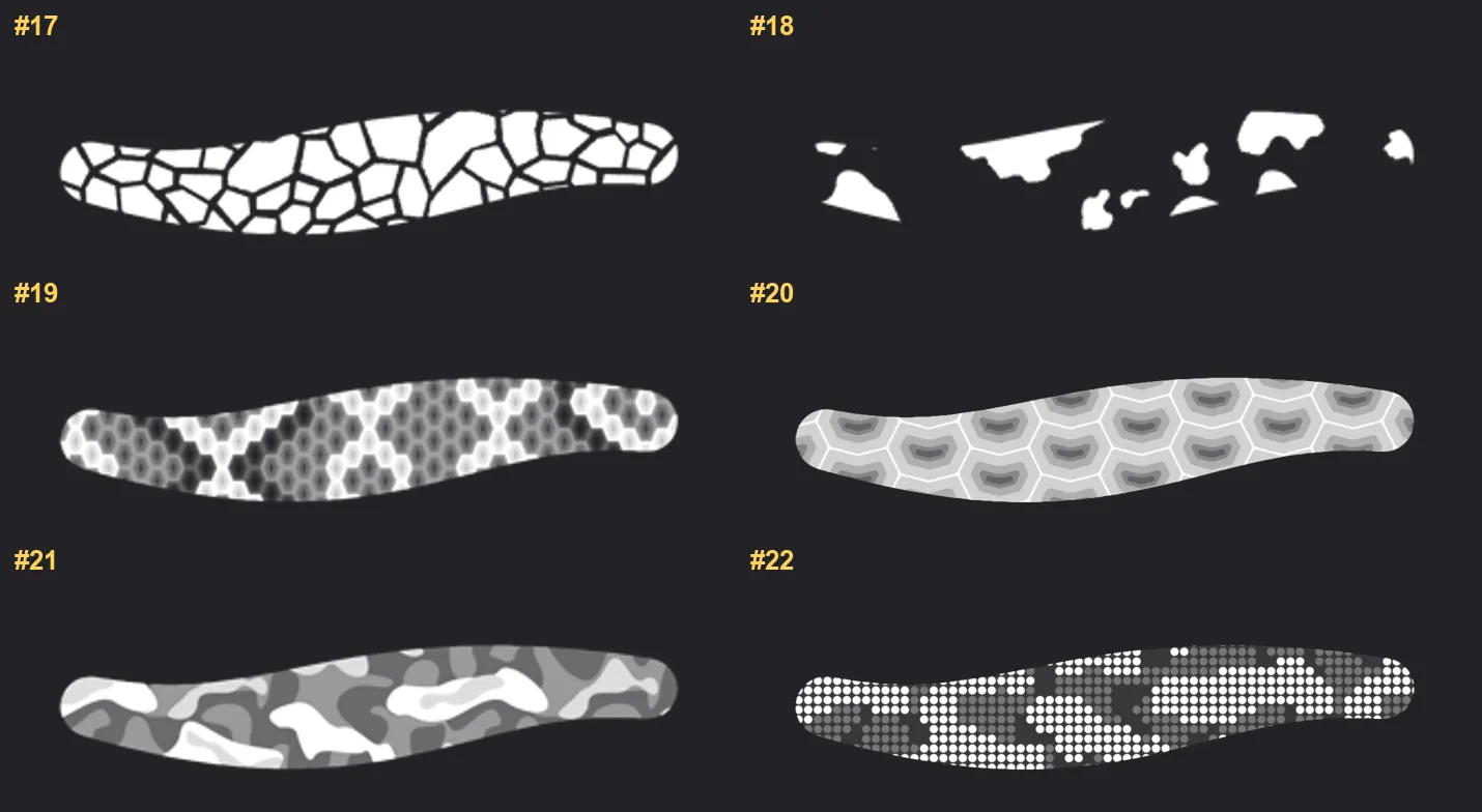 Animal Texture Procreate brushes overview sheet 2