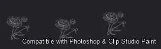 Bloom Craft brush 4 of 40 — Photoshop & Clip Studio Paint .abr preview