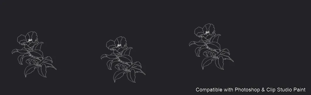 Bloom Craft brush 5 of 40 — Photoshop & Clip Studio Paint .abr preview