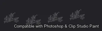 Bloom Craft brush 6 of 40 — Photoshop & Clip Studio Paint .abr preview