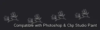 Bloom Craft brush 15 of 40 — Photoshop & Clip Studio Paint .abr preview