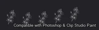 Bloom Craft brush 22 of 40 — Photoshop & Clip Studio Paint .abr preview