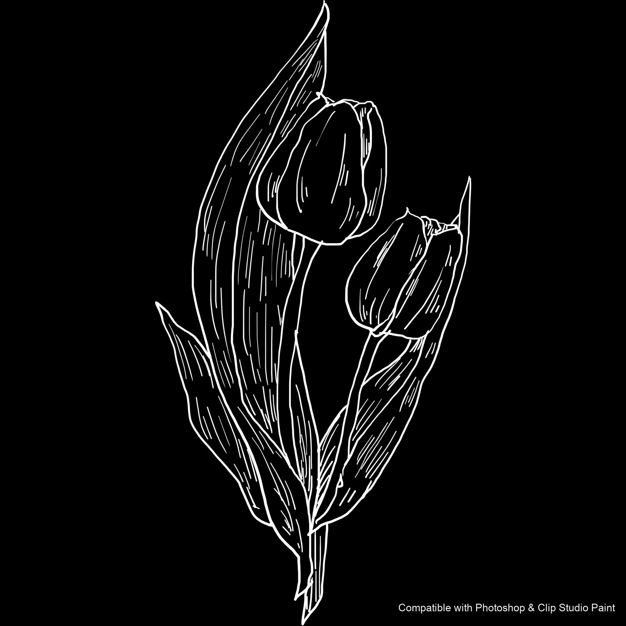 Bloom Craft brush 24 of 40 — Photoshop & Clip Studio Paint .abr preview