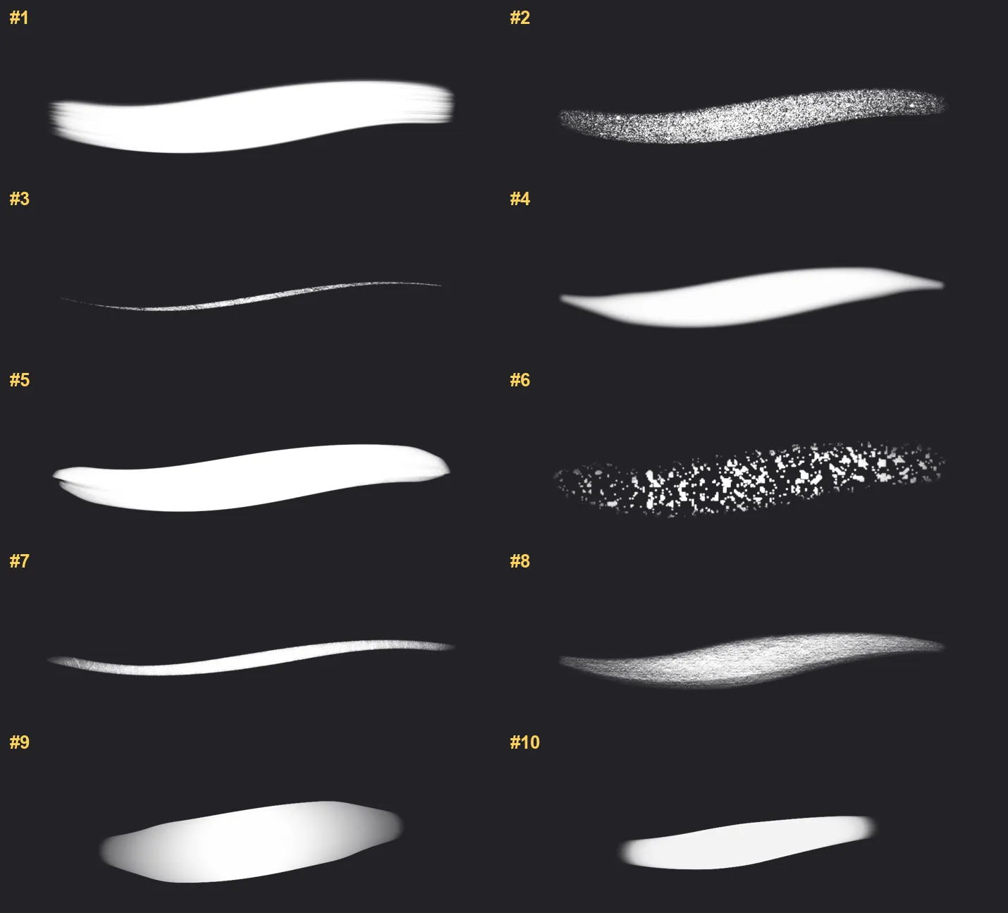 Boho Brushes Procreate brushes overview sheet 1
