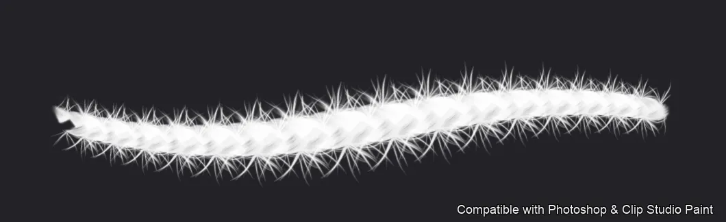 Braid Studio brush 3 of 33 — Photoshop & Clip Studio Paint .abr preview