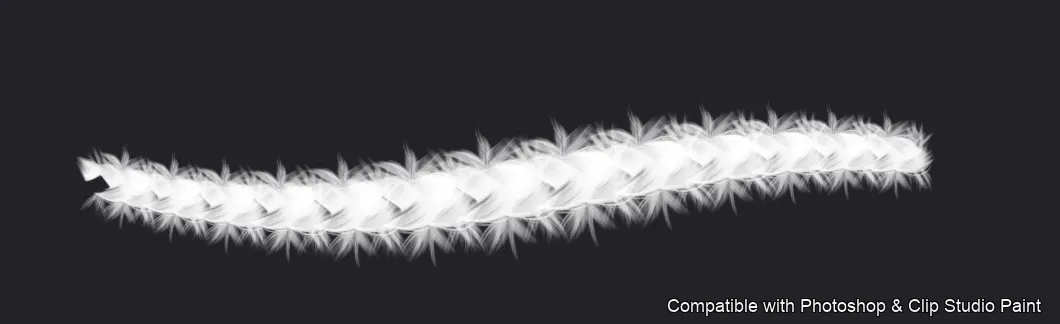 Braid Studio brush 4 of 33 — Photoshop & Clip Studio Paint .abr preview