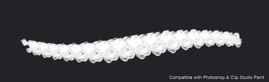 Braid Studio brush 5 of 33 — Photoshop & Clip Studio Paint .abr preview