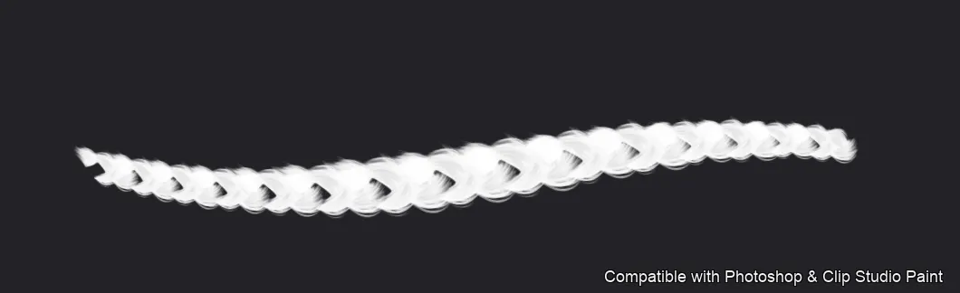 Braid Studio brush 7 of 33 — Photoshop & Clip Studio Paint .abr preview