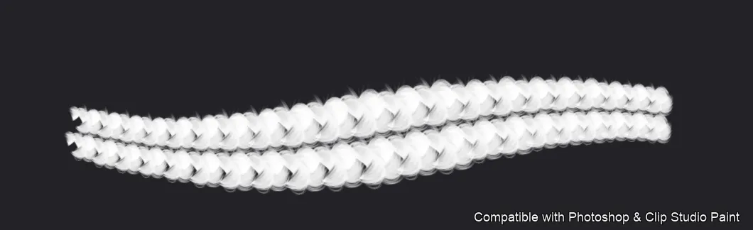 Braid Studio brush 8 of 33 — Photoshop & Clip Studio Paint .abr preview