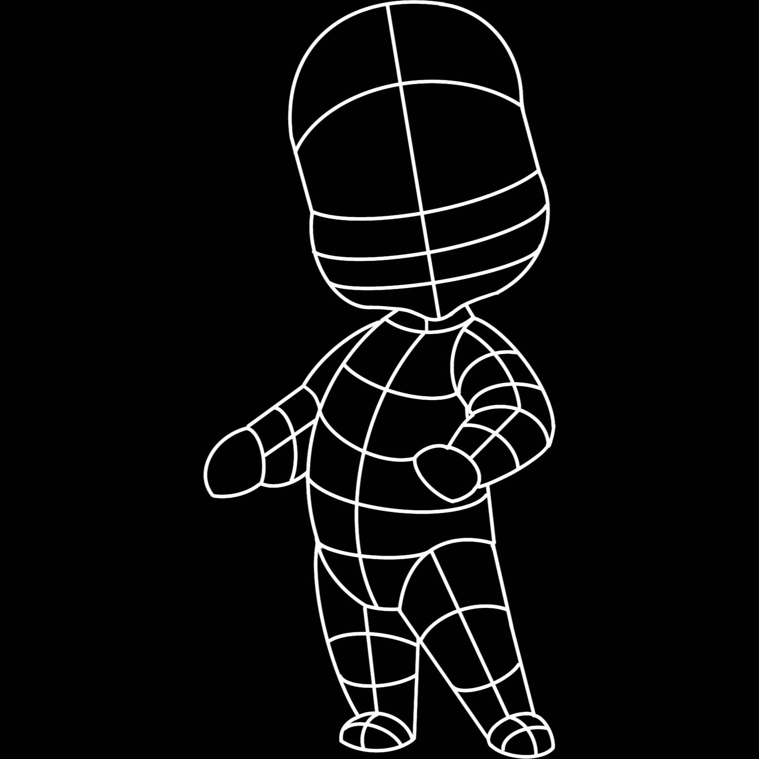 Chibi Character brush 17 of 50 — Procreate stamp preview