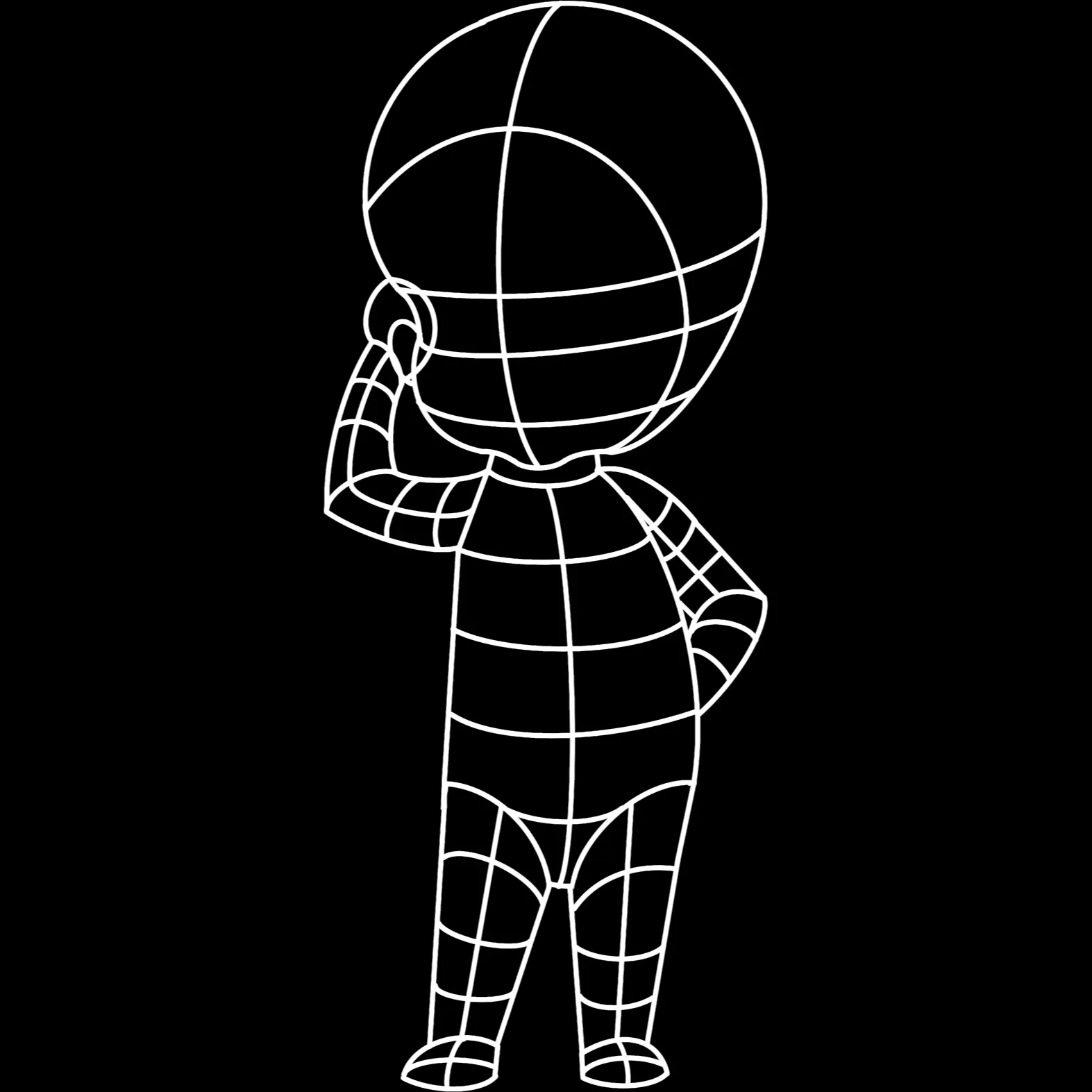 Chibi Character brush 18 of 50 — Procreate stamp preview