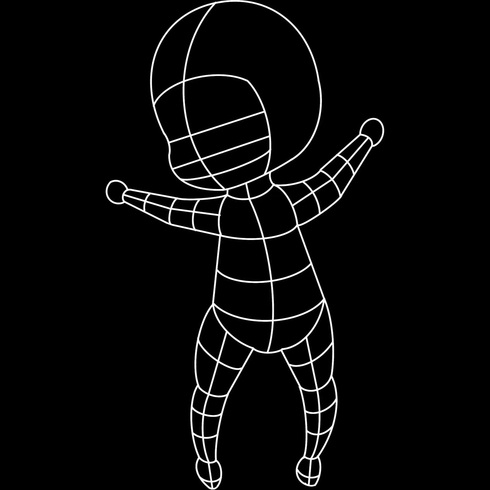 Chibi Character brush 22 of 50 — Procreate stamp preview