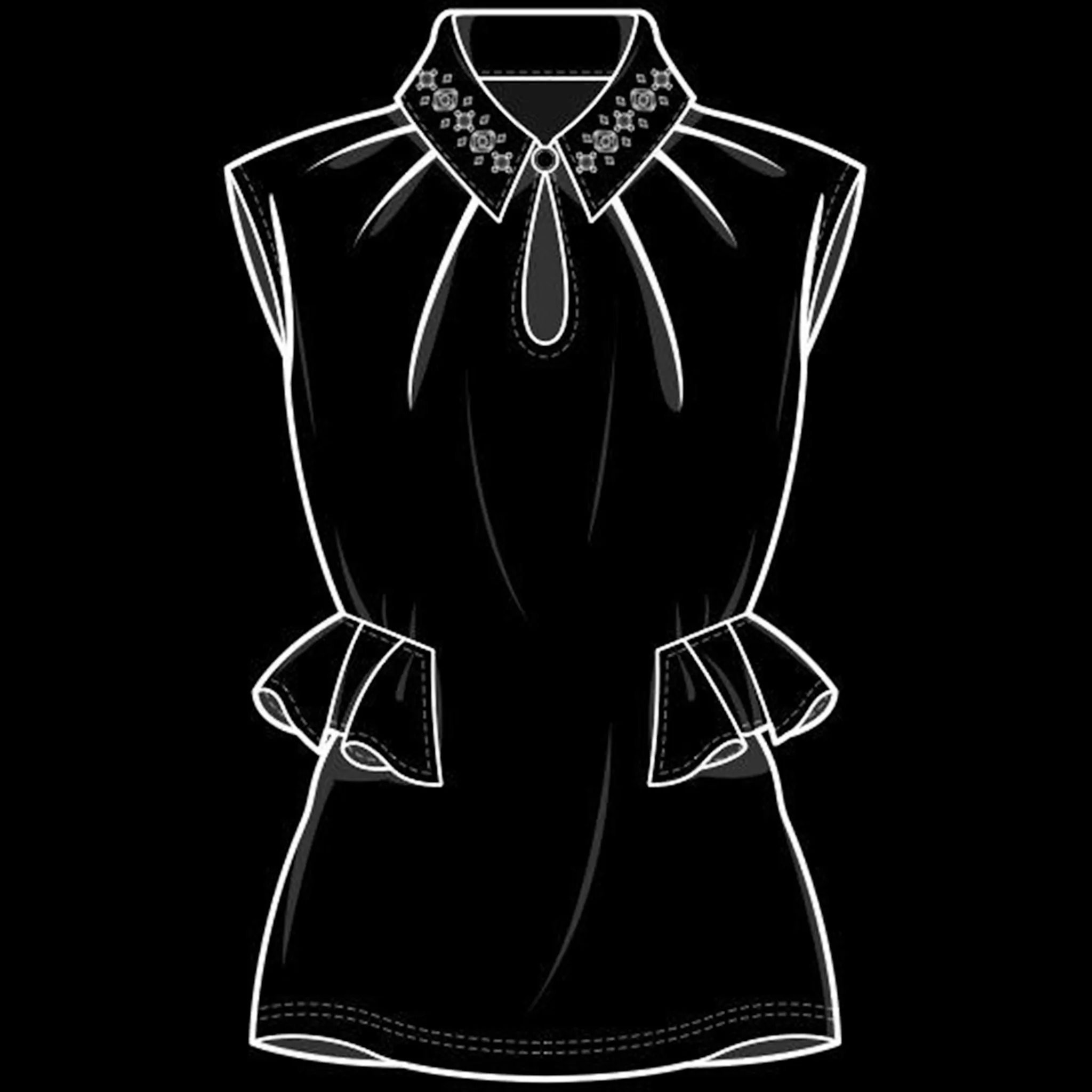 Clothing Line brush 21 of 60 — Procreate stamp preview