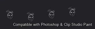 Pose Studio brush 52 of 54 — Photoshop & Clip Studio Paint .abr preview