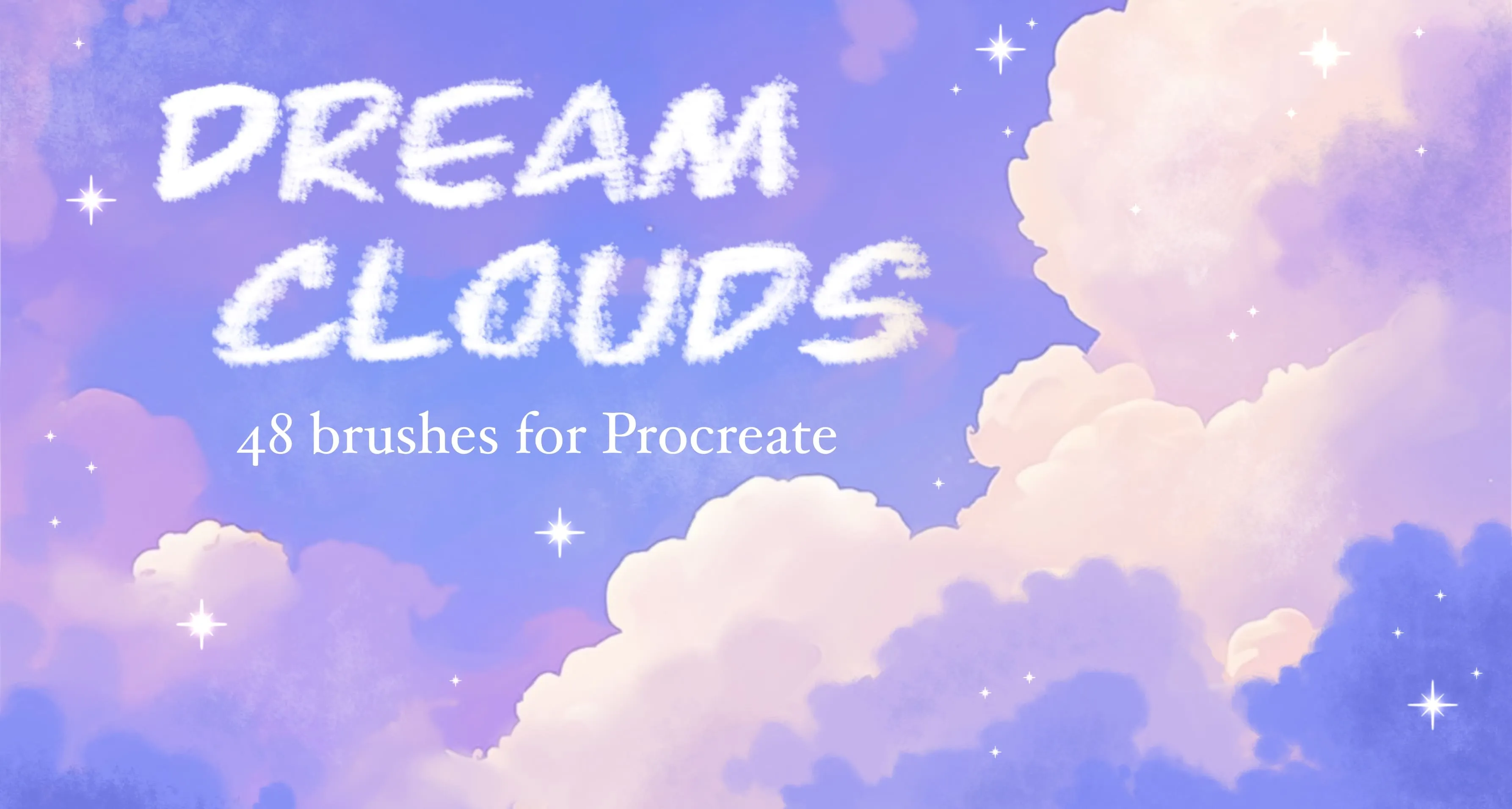 Dream Clouds Procreate brush collection