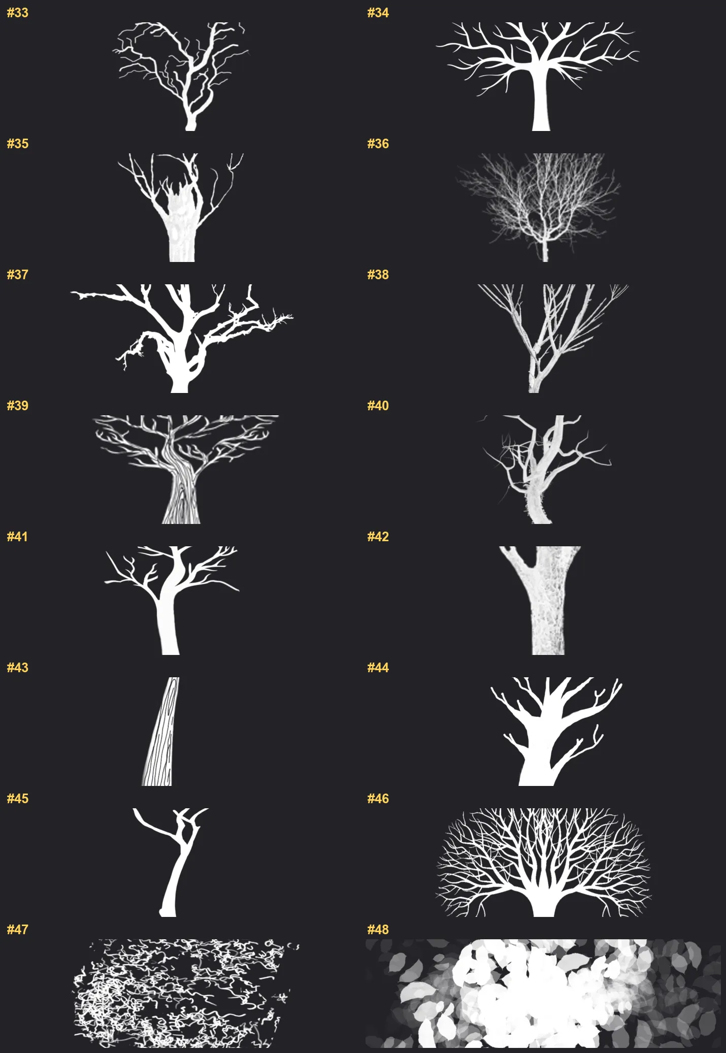 Farm & Orchard Procreate brushes overview sheet 3
