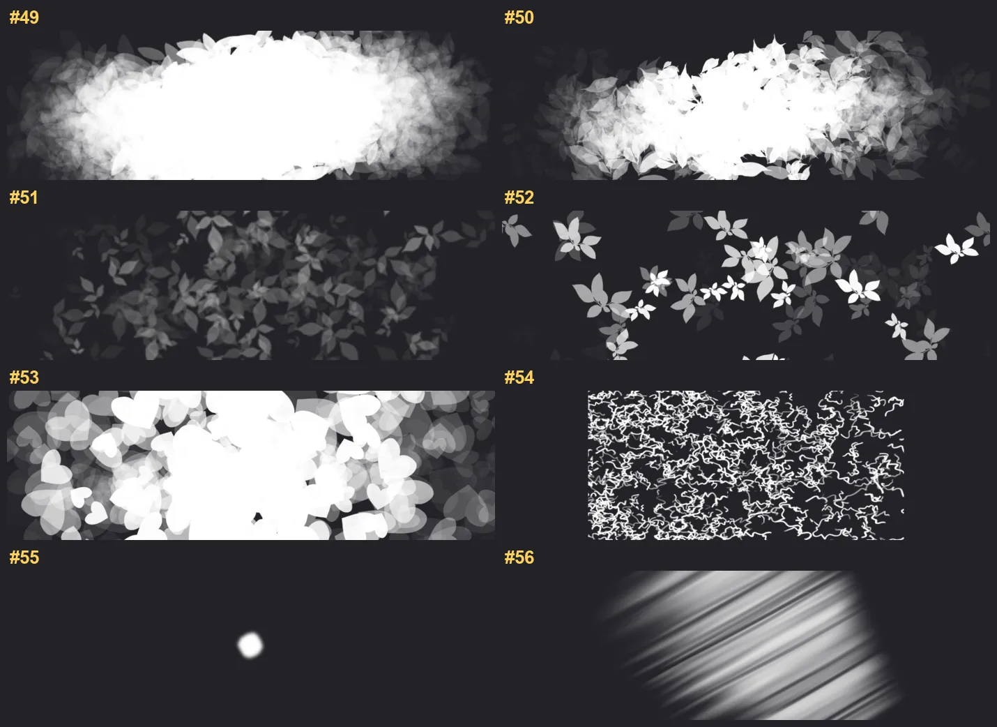 Farm & Orchard Procreate brushes overview sheet 4