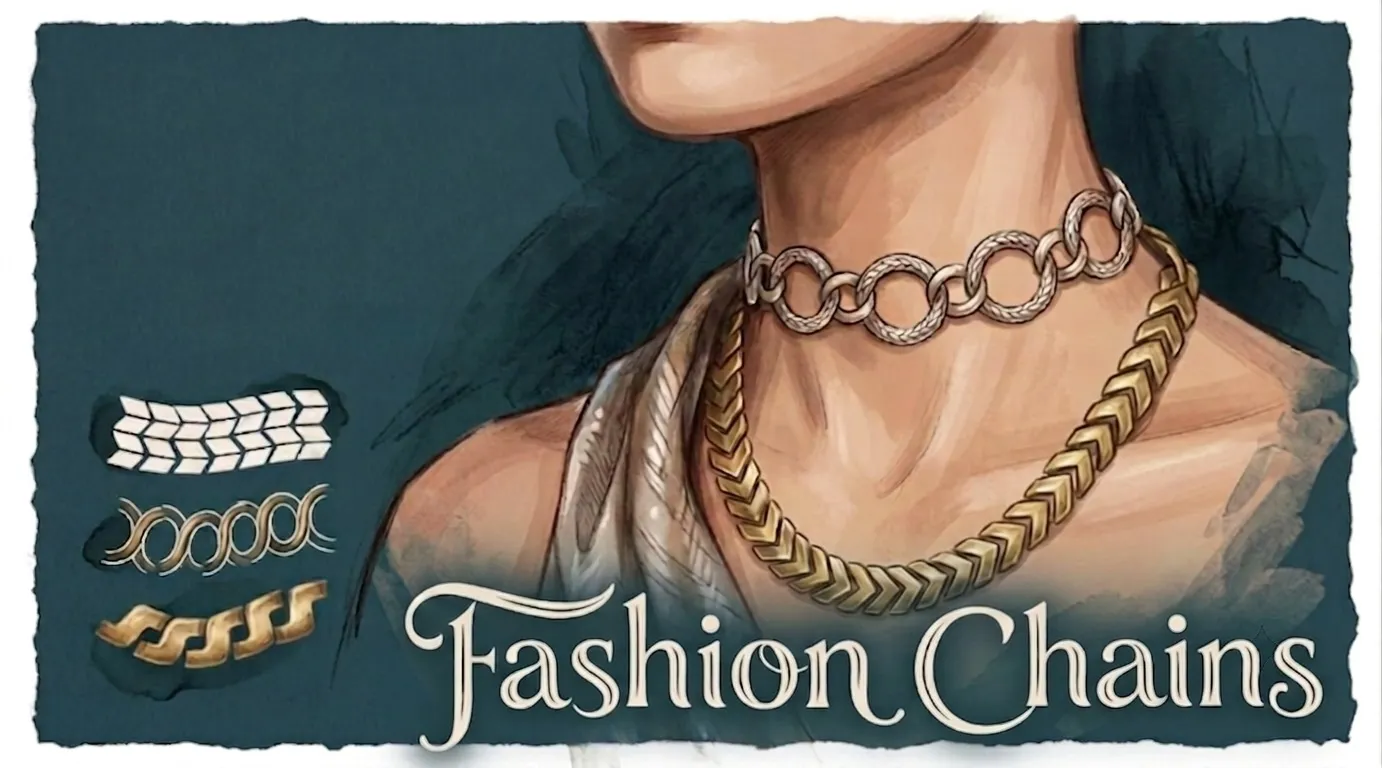 Fashion Chains Procreate brush collection