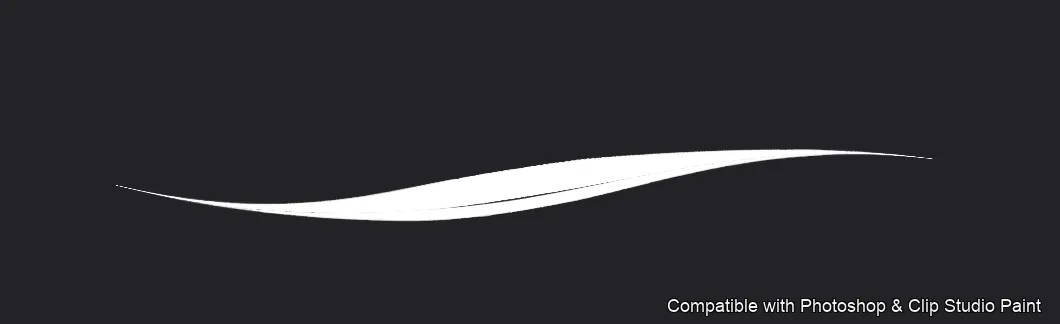 Feather Fall brush 2 of 26 — Photoshop & Clip Studio Paint .abr preview