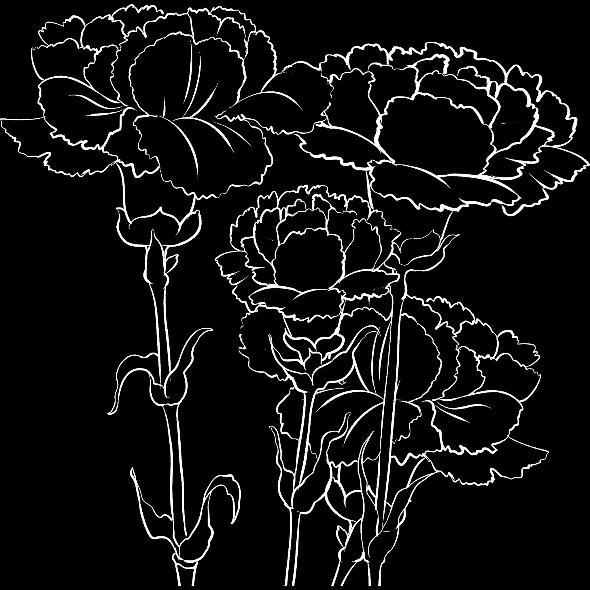 FlowerCraft brush 19 of 40 — Procreate stamp preview