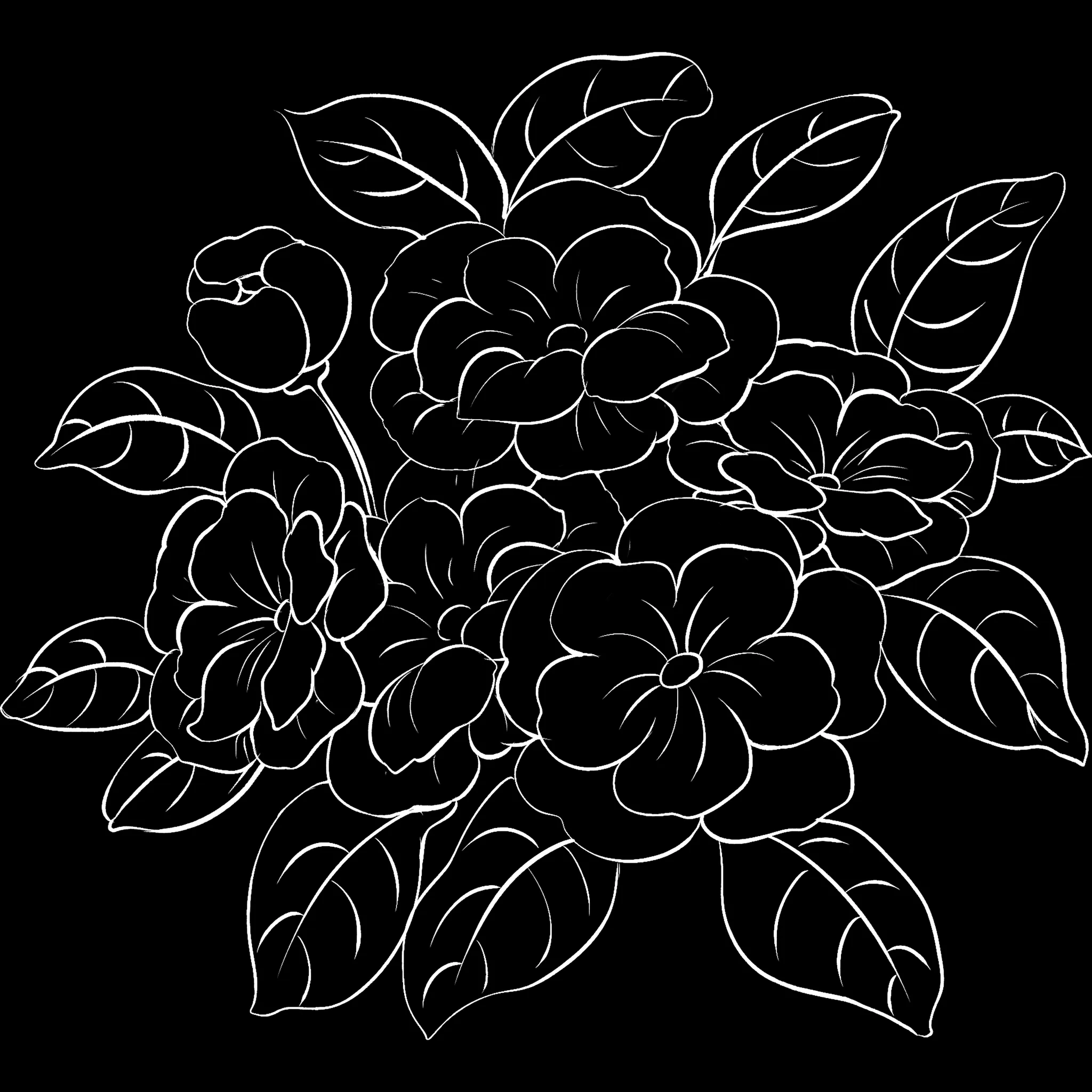 FlowerCraft brush 26 of 40 — Procreate stamp preview