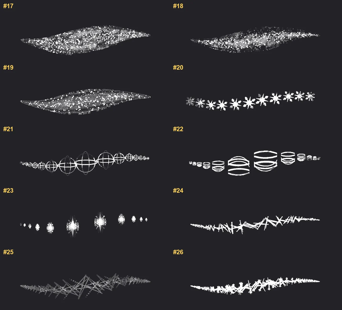 Glass Box Procreate brushes overview sheet 2