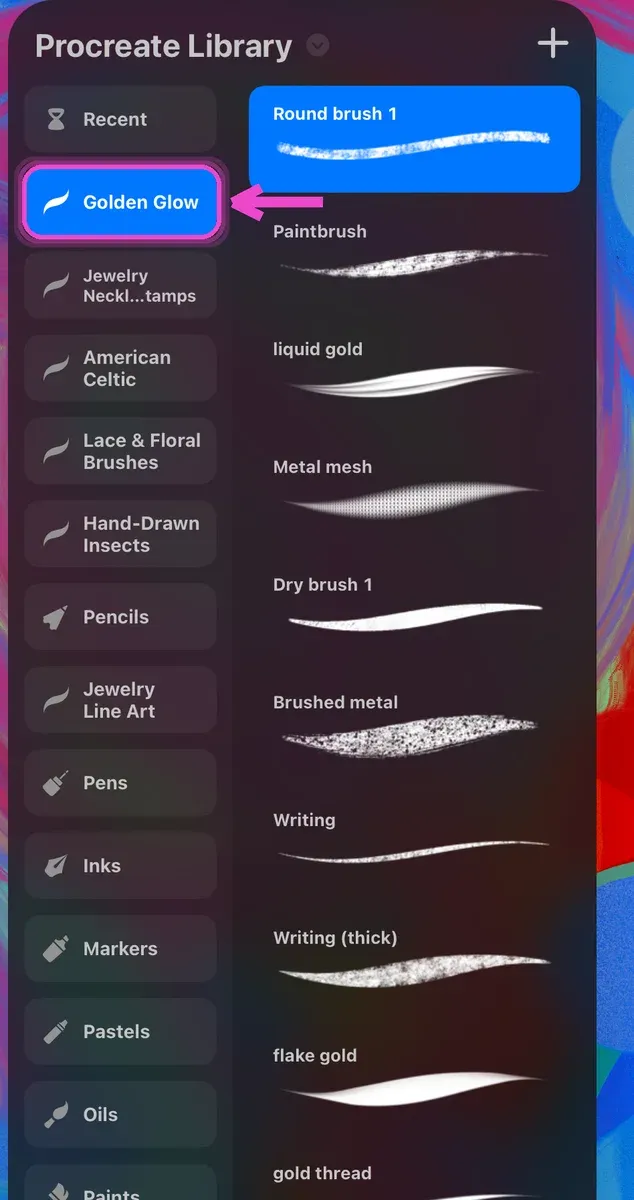Find it in your Brush Library — How to Install Procreate Brushes on iPad