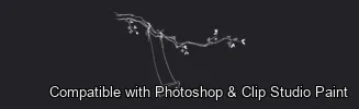 Magnolia Bloom brush 49 of 60 — Photoshop & Clip Studio Paint .abr preview
