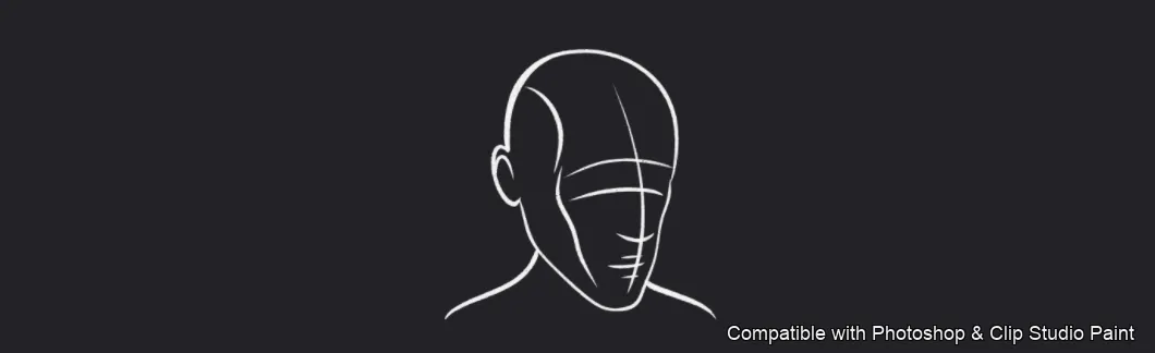 Male Head Lab brush 3 of 34 — Photoshop & Clip Studio Paint .abr preview