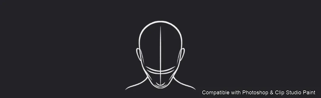 Male Head Lab brush 22 of 34 — Photoshop & Clip Studio Paint .abr preview