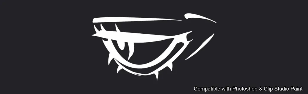 Manga Eye Studio brush 16 of 44 — Photoshop & Clip Studio Paint .abr preview