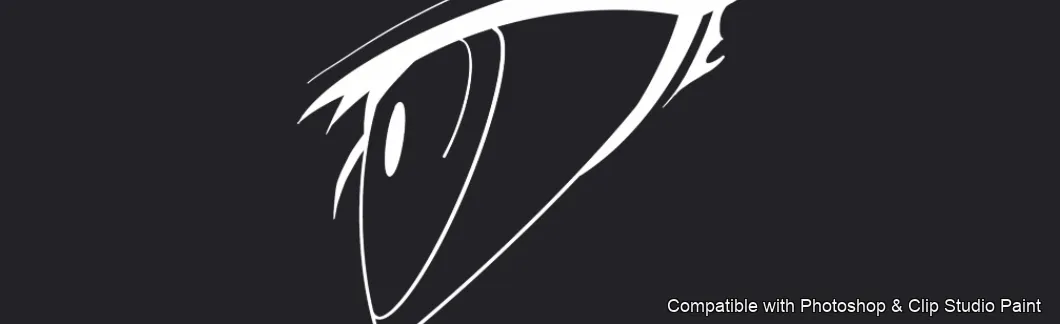 Manga Eye Studio brush 25 of 44 — Photoshop & Clip Studio Paint .abr preview