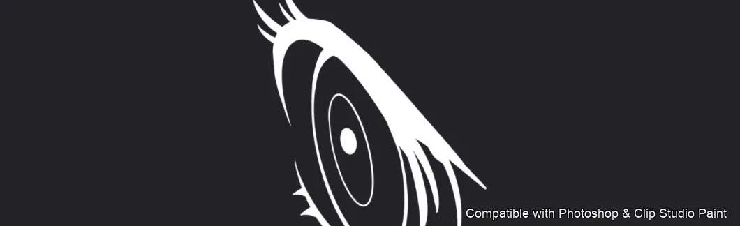 Manga Eye Studio brush 26 of 44 — Photoshop & Clip Studio Paint .abr preview