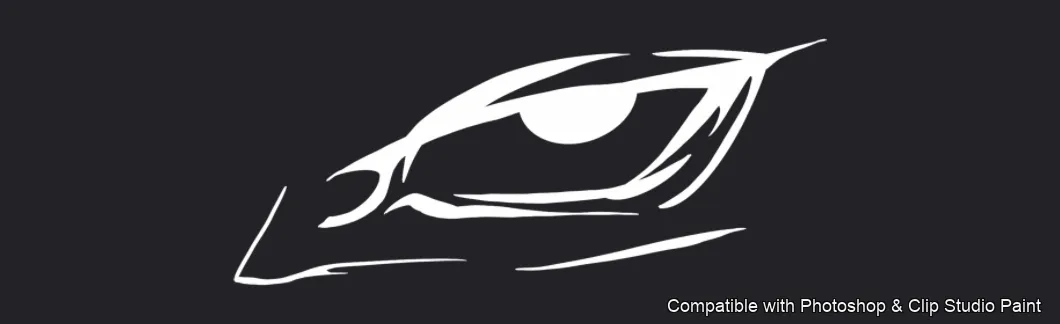 Manga Eye Studio brush 38 of 44 — Photoshop & Clip Studio Paint .abr preview