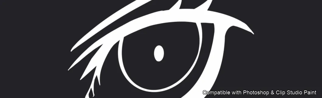Manga Eye Studio brush 40 of 44 — Photoshop & Clip Studio Paint .abr preview