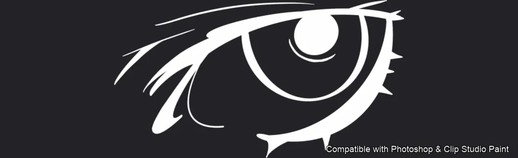 Manga Eye Studio brush 41 of 44 — Photoshop & Clip Studio Paint .abr preview
