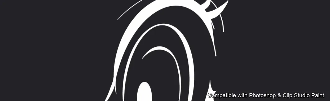 Manga Eye Studio brush 42 of 44 — Photoshop & Clip Studio Paint .abr preview