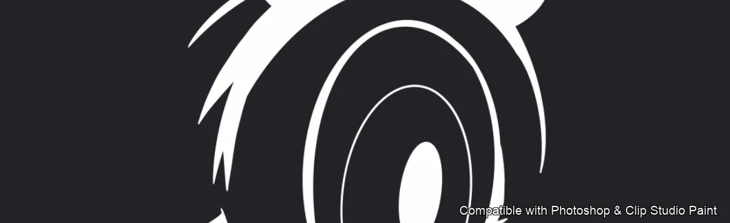 Manga Eye Studio brush 43 of 44 — Photoshop & Clip Studio Paint .abr preview