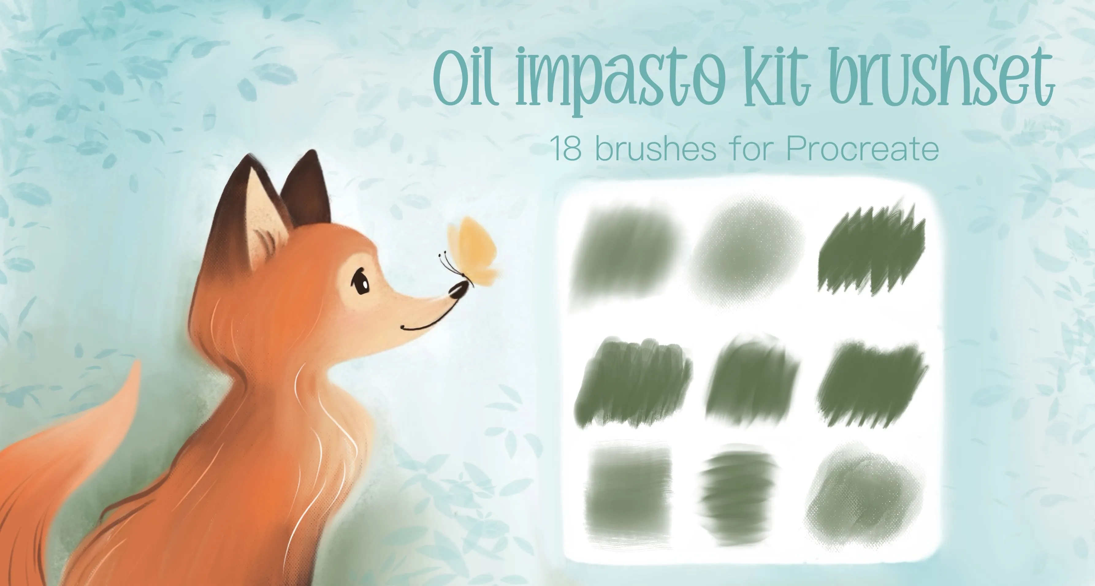 Oil Impasto Kit Procreate brush collection