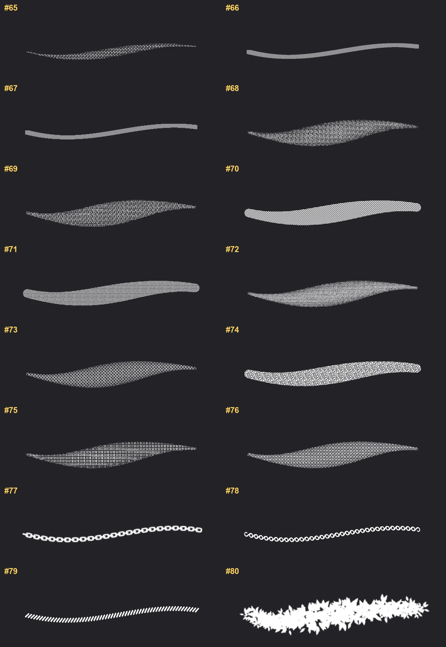 Pixel Art Builder Procreate brushes overview sheet 5