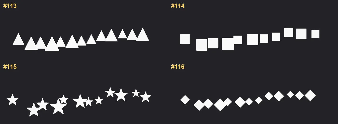 Pixel Art Builder Procreate brushes overview sheet 8