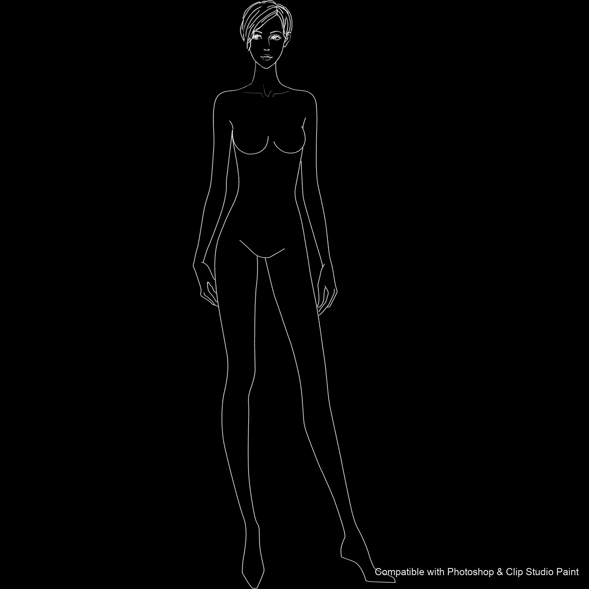 Pose Studio brush 25 of 54 — Photoshop & Clip Studio Paint .abr preview