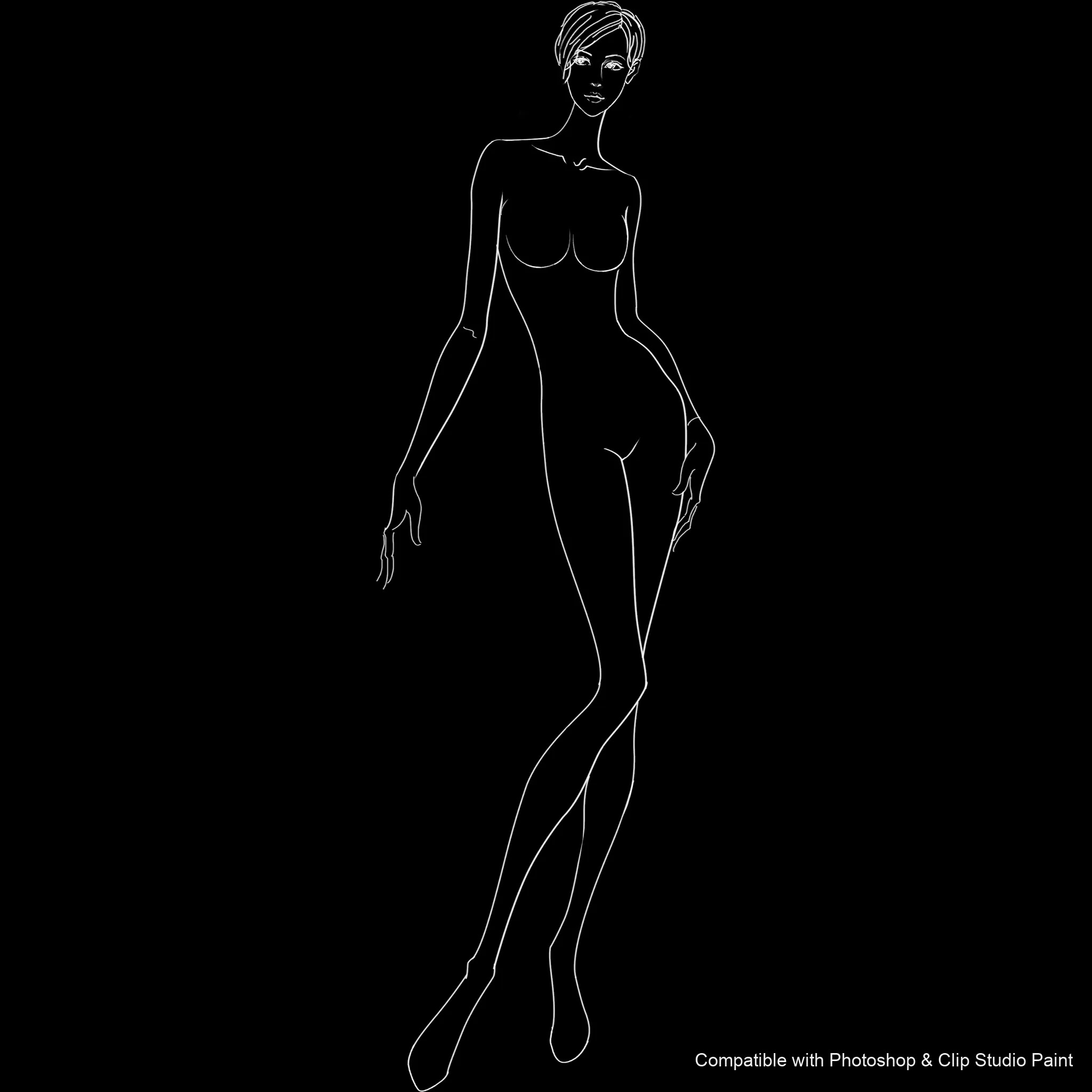 Pose Studio brush 27 of 54 — Photoshop & Clip Studio Paint .abr preview