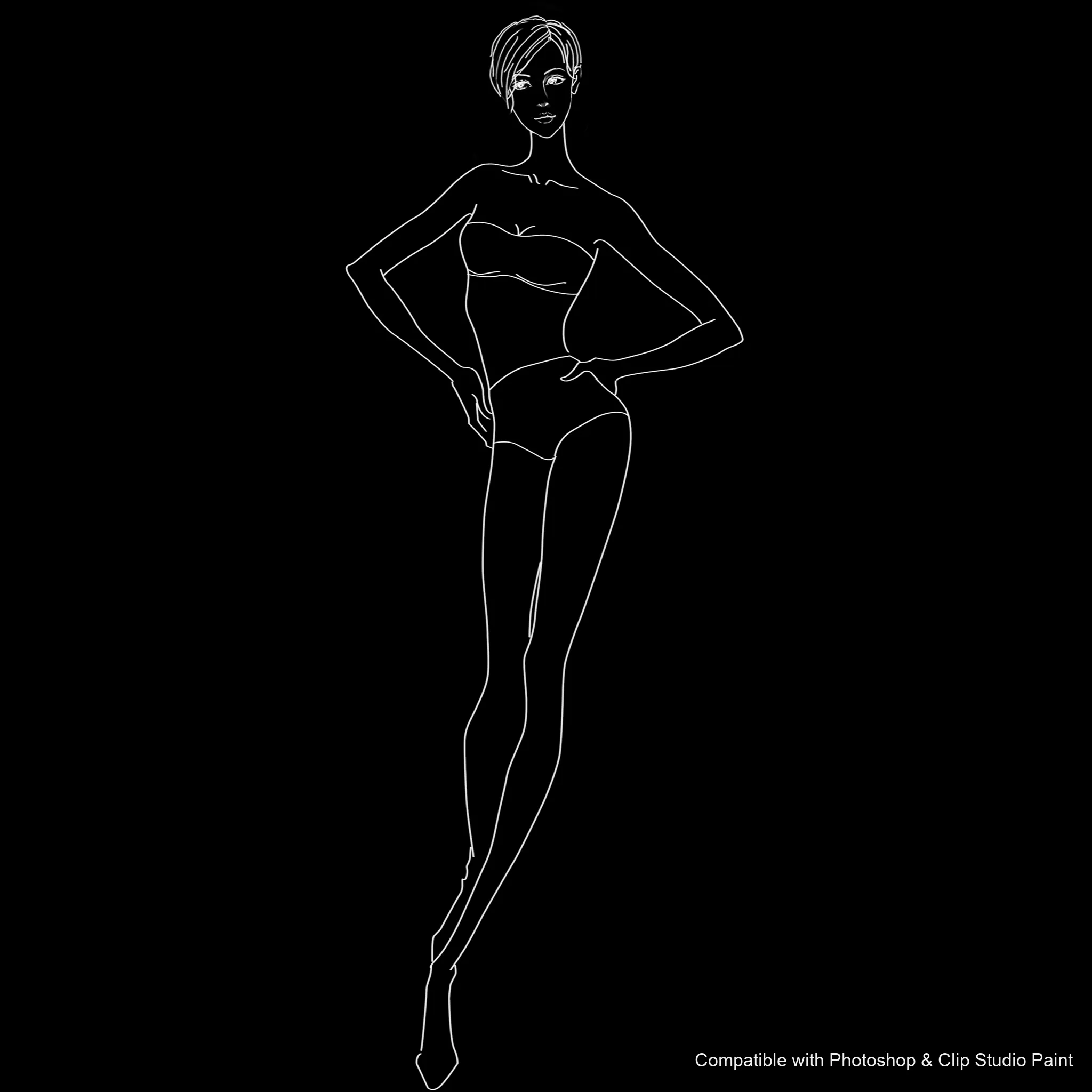 Pose Studio brush 30 of 54 — Photoshop & Clip Studio Paint .abr preview