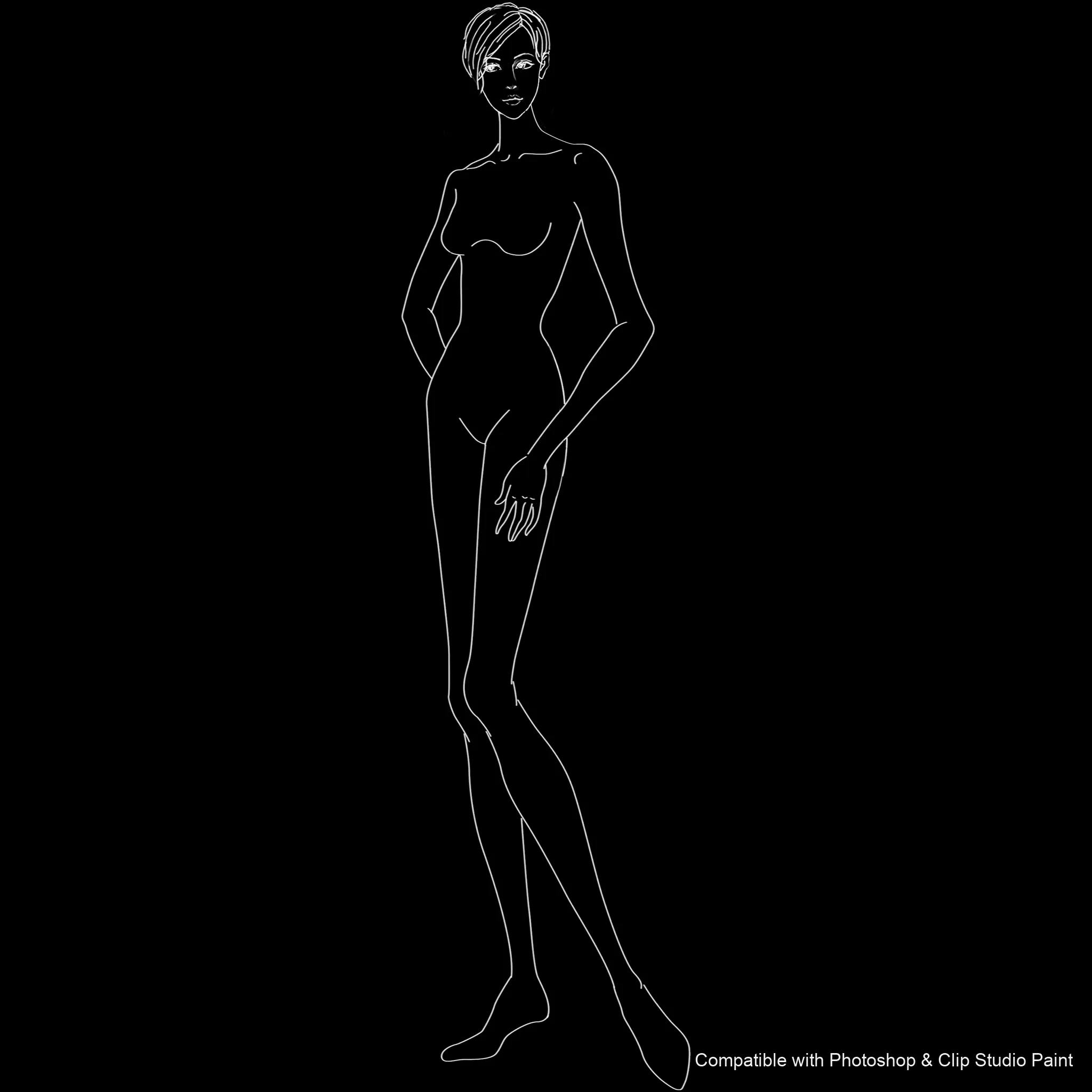 Pose Studio brush 33 of 54 — Photoshop & Clip Studio Paint .abr preview