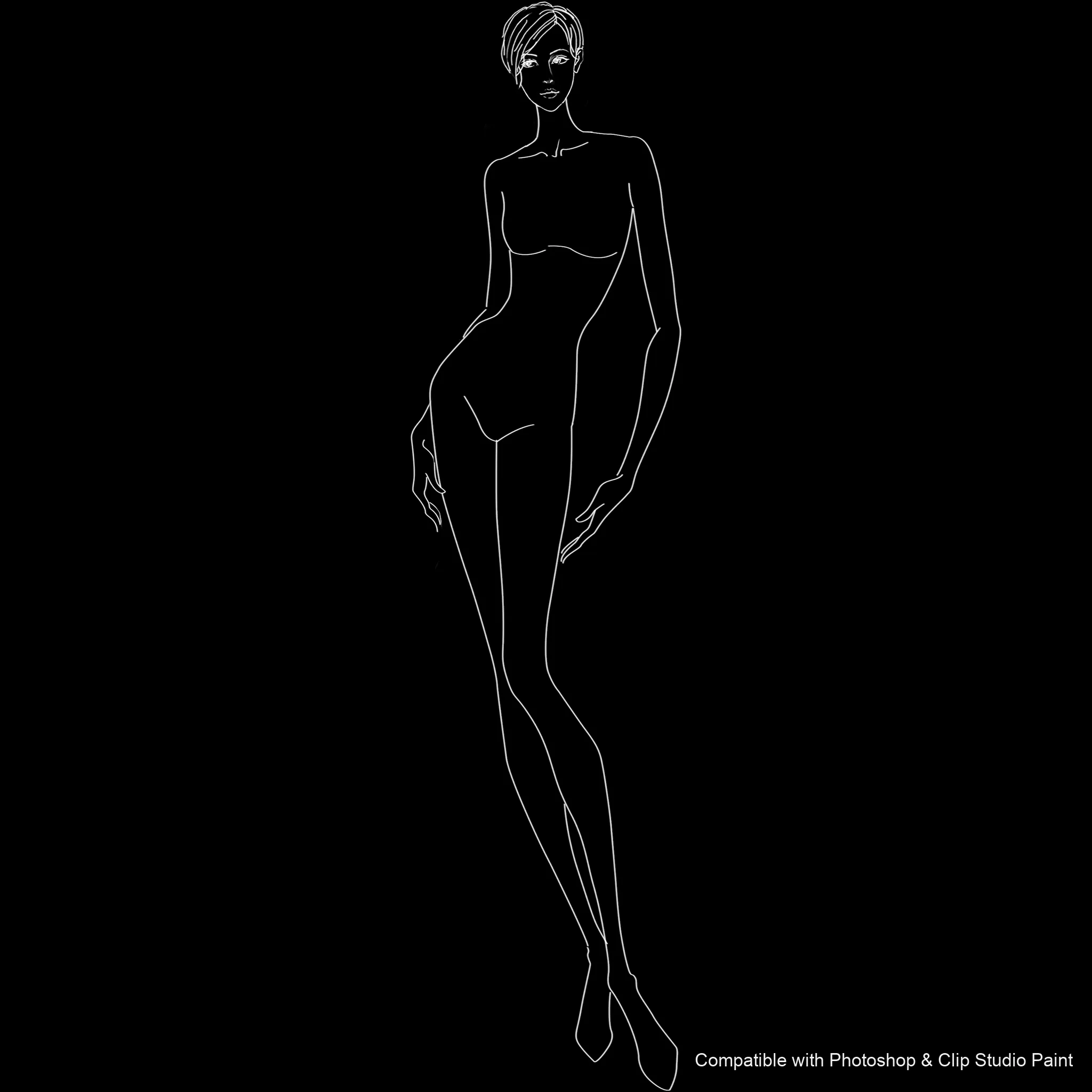 Pose Studio brush 36 of 54 — Photoshop & Clip Studio Paint .abr preview