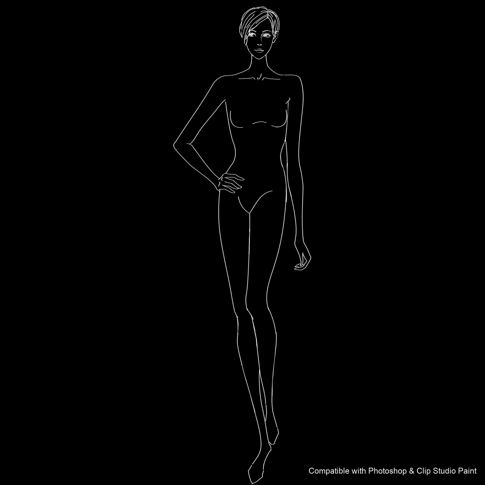 Pose Studio brush 37 of 54 — Photoshop & Clip Studio Paint .abr preview