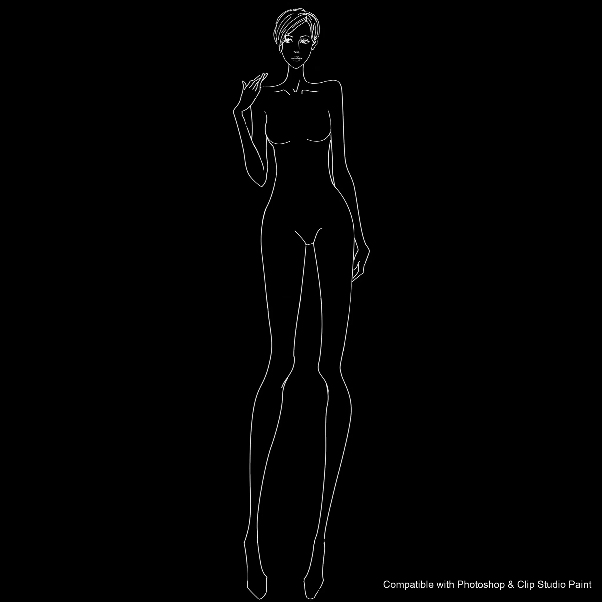 Pose Studio brush 39 of 54 — Photoshop & Clip Studio Paint .abr preview