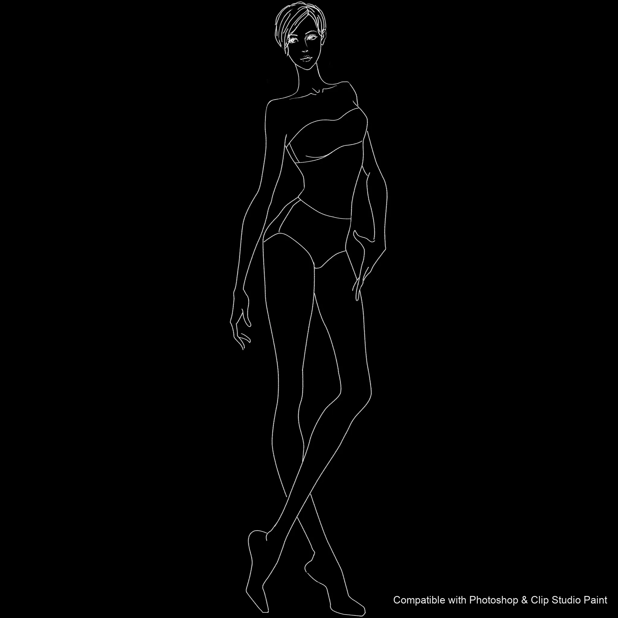 Pose Studio brush 40 of 54 — Photoshop & Clip Studio Paint .abr preview